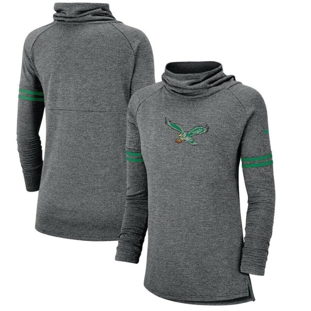 Philadelphia Eagles Women's Nike Tri-Blend Funnel Pullover